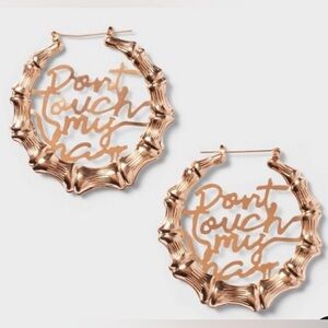 HOOP  BAMBOO EARRINGS LEGENDARY ROOTZ x TARGET 
Don't Touch My Hair